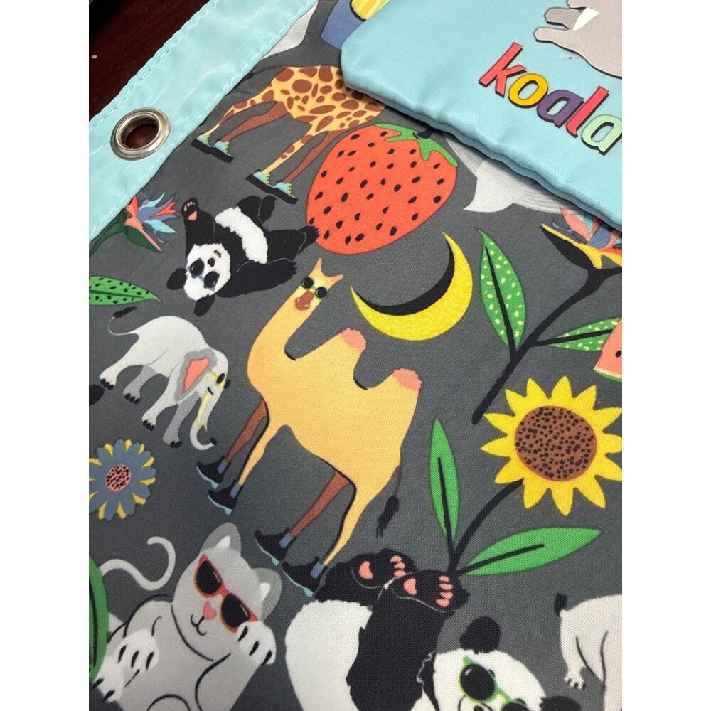 Yoobi Binder Zip Case & Coin Purse Set With Fun Animal Print - Picture 2 of 6